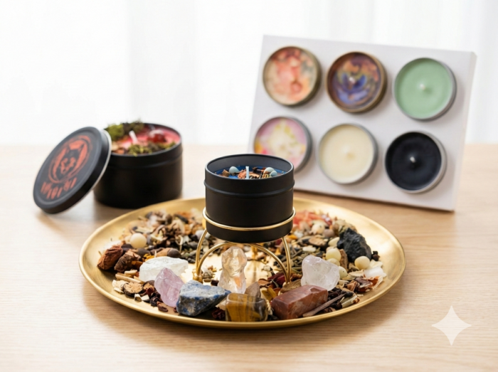 Six Ritual Candles – gift box set Six Ritual Candles – gift box set T21 - Image 1