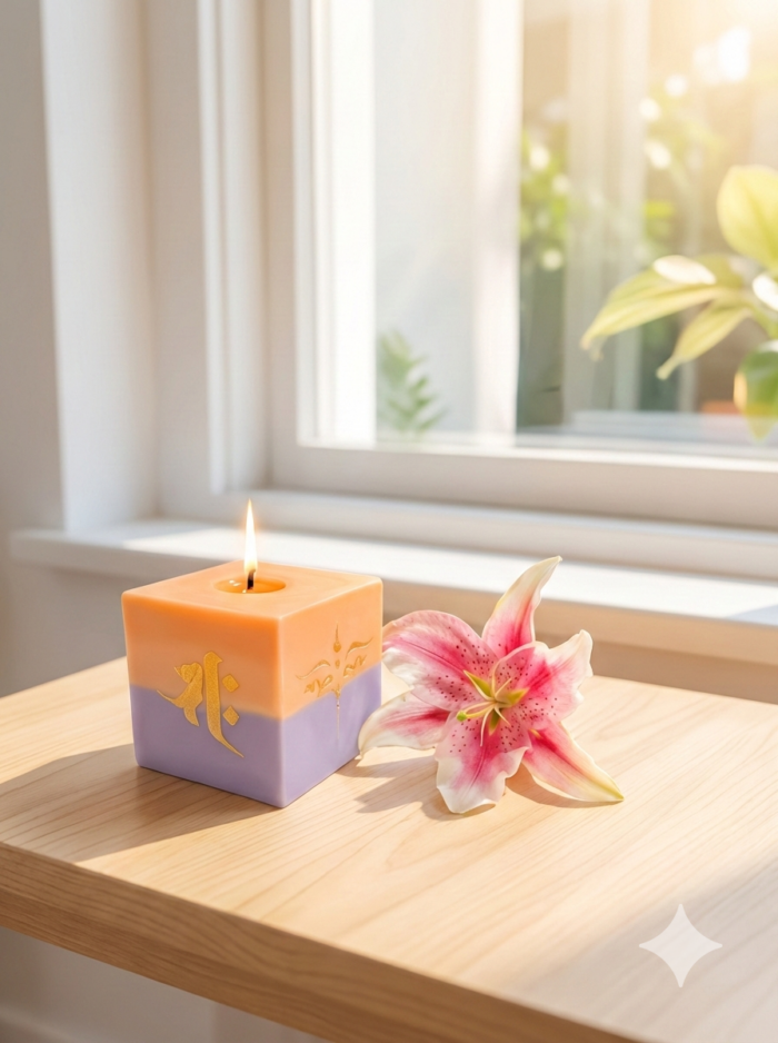 Square large candle Square large candle T22 - 影像 1