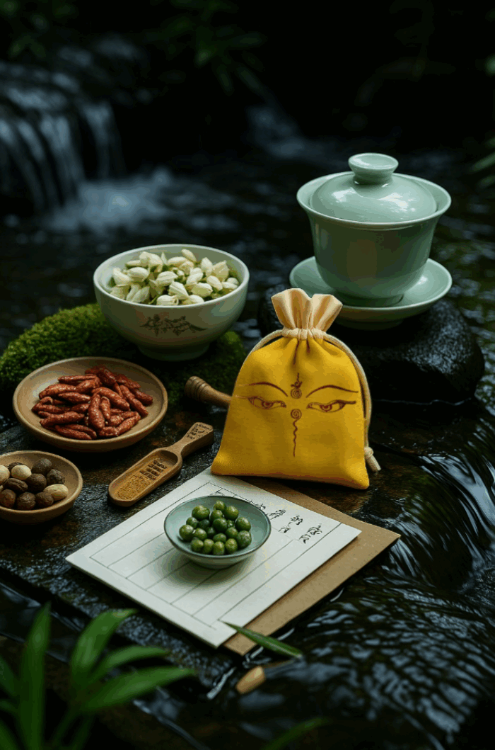 五谷香包 Protective Sachet: Five-Grain Protective Sachet - Image 1