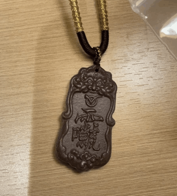 玉皇玮药牌 Necklace: Jade Emperor Herbal Talisman - Image 1