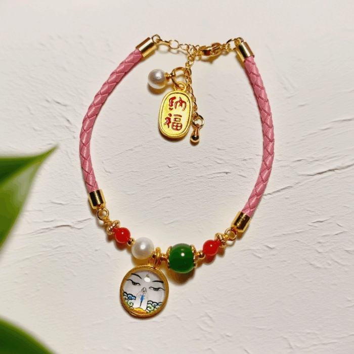 Bead-Bracelet-Four-Armed-Avalokiteshvara-H044-1.png Bead Bracelet: Four-Armed Avalokiteshvara H044 - Image 1