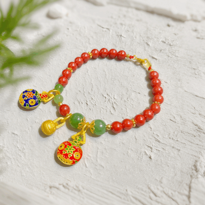 Bead Bracelet: Triple Gold-Ingesting Beast H026 - Image 1
