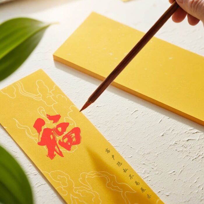 Blessing-Calligraphy-Scroll-H015 Blessing Calligraphy Scroll H015 - Image 1