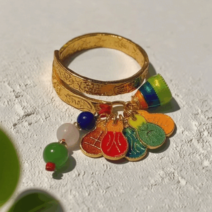 Bracelet: Five Elements of Peace and Joy – Ring: Blessing Pagoda H142 - Image 1