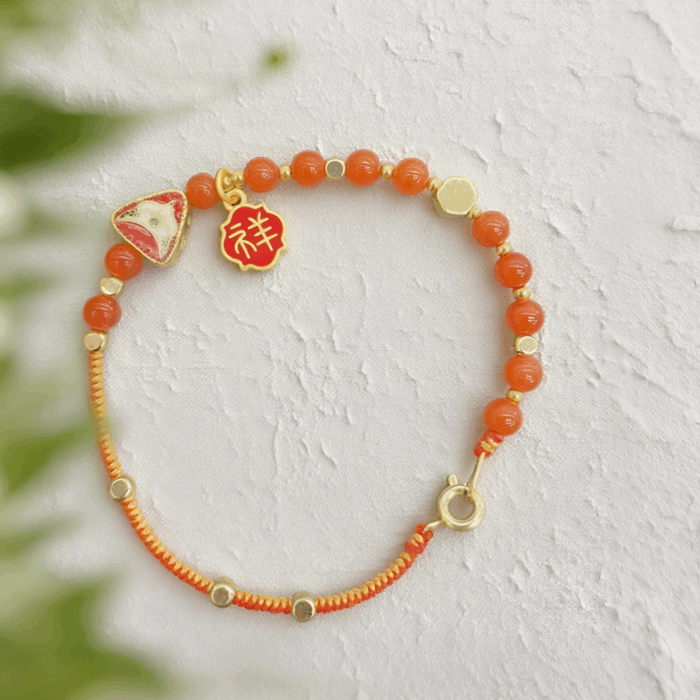 Bracelet-Peach-Blossom-Fox-H166-1.png Bracelet: Peach Blossom Fox H166 - Image 1