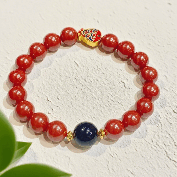 Cinnabar Bracelet: Wealth Protection H173 - Image 1