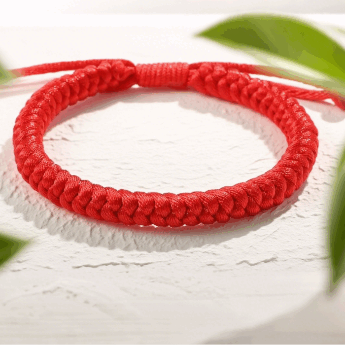 Red Woven Bracelet H008 - Image 1