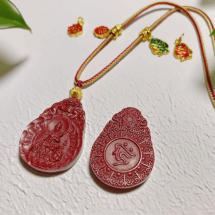 Samantabhadra-Inspired Red Talisman H176