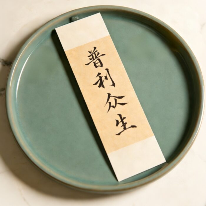 Calligraphy Blessing Words (Benefit all beings)  D15D - Image 1