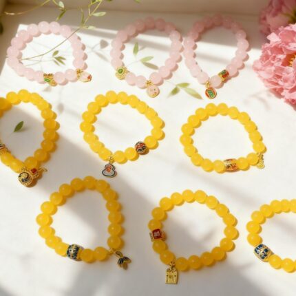 Colorful Sunset Large Bead Bracelet(Random style) D216