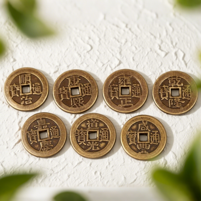 7 Ancient Chinese Coins D10 - Image 2