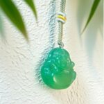 Pendant Necklace: Green Joyful Spirit D119 - Image 2
