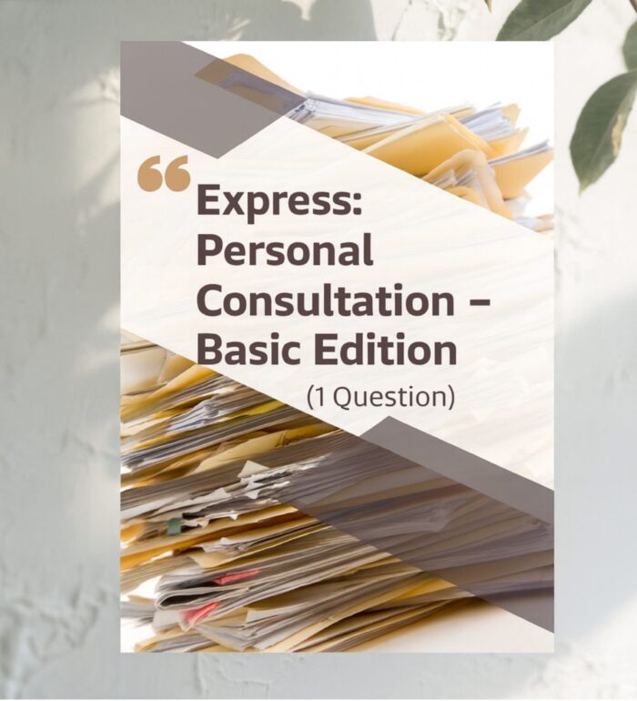 Express: Personal Consultation – Basic Edition (1 Question) D59AA - Image 1