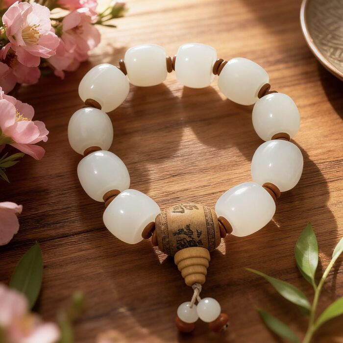 White Fortune Bracelet D154 - Image 1
