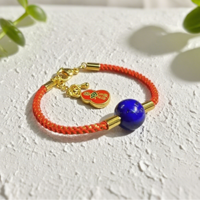 Lapis Lazuli Red Bracelet D7 - Image 1