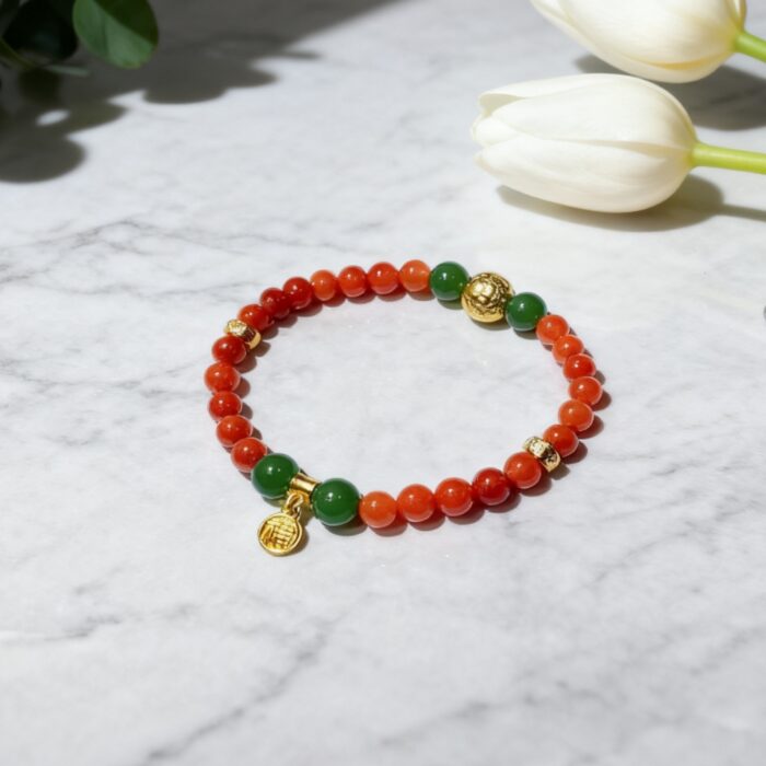 Red Glimmer – Starry Ring Bracelet D226 - Image 1