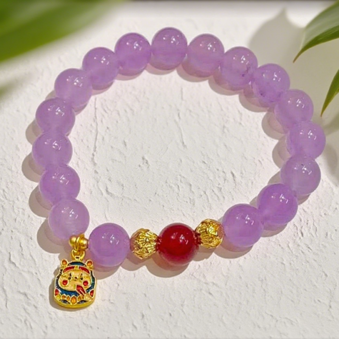Bead Bracelet: Purple Qi Rising from the East D51 - Image 1