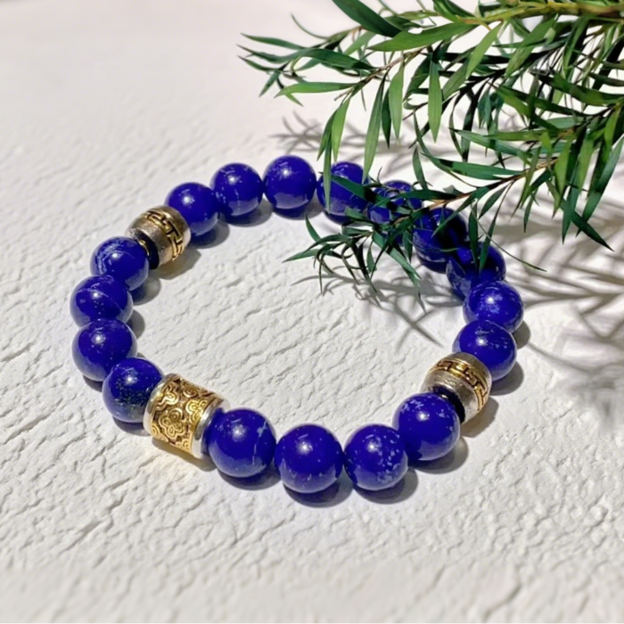 Bead Bracelet: Jade Pattern of Auspicious Green D98 - Image 1