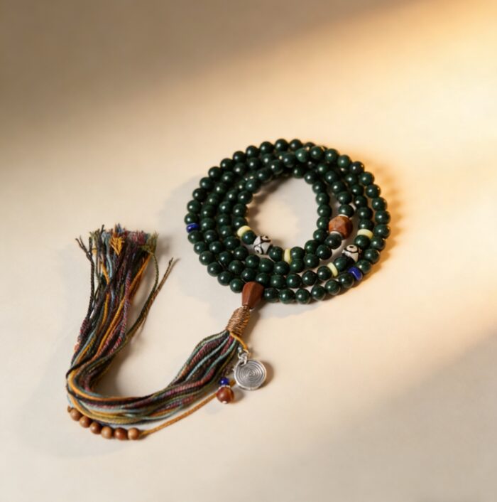 梦灵方合香珠串(925银) Mengling Scented Bead Mala Y03 - Image 1
