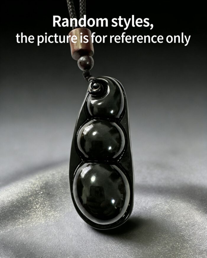 黑曜石挂坠 Obsidian Pendant (Random Style) A01 - Image 1