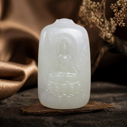 NJ02 Natural Jade Carved Pendant
