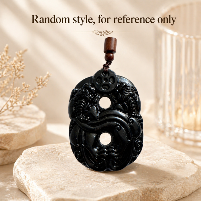 DHY1 Obsidian Pendant Big Size (Random Style) - Image 1