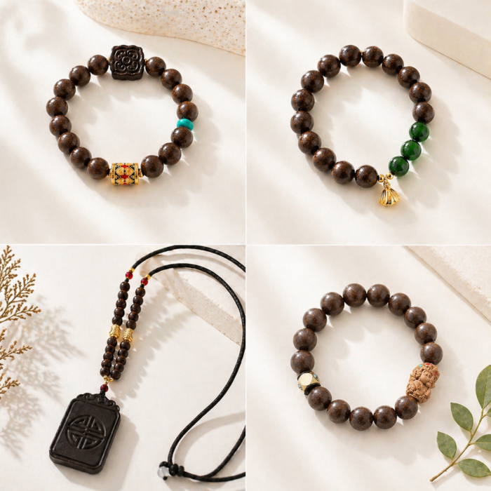 C9 Black Jade Pendant Necklace - Image 1