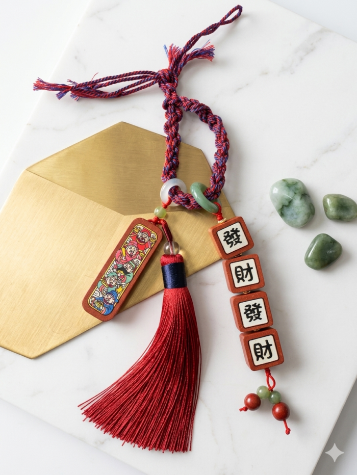 D5 The Five Directions God of Wealth · Scented Prosperity Amulet - Image 1